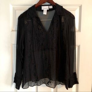 Black Sheer Tunic